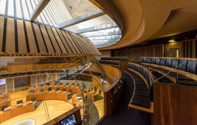 Prif siambr Senedd Cymru